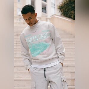 Carré Monte Carlo USA Crewneck Cement L